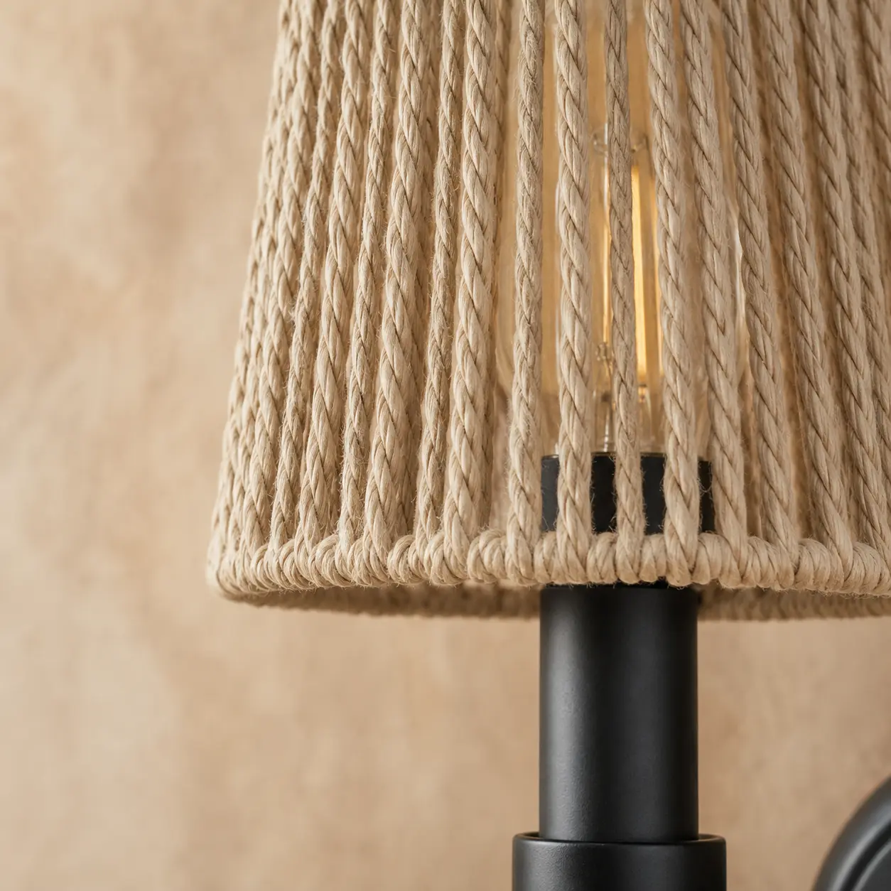 Close view of Style B vertical woven shade