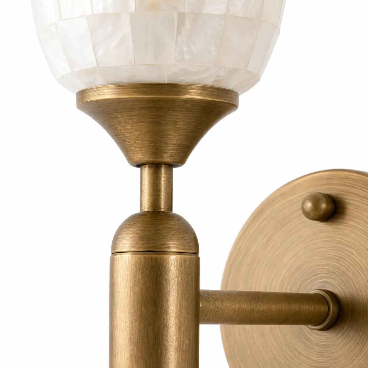 Antique brass body detail
