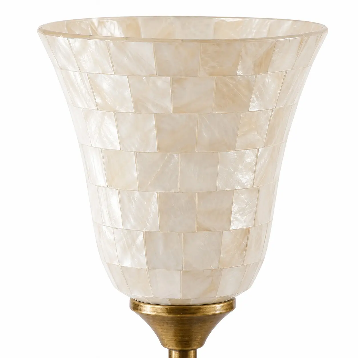 White shell mosaic shade texture detail