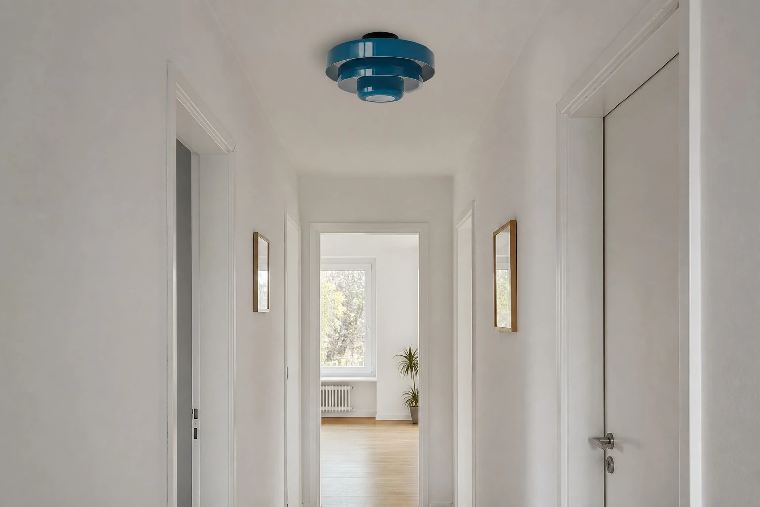 Hallway, daylight with light off