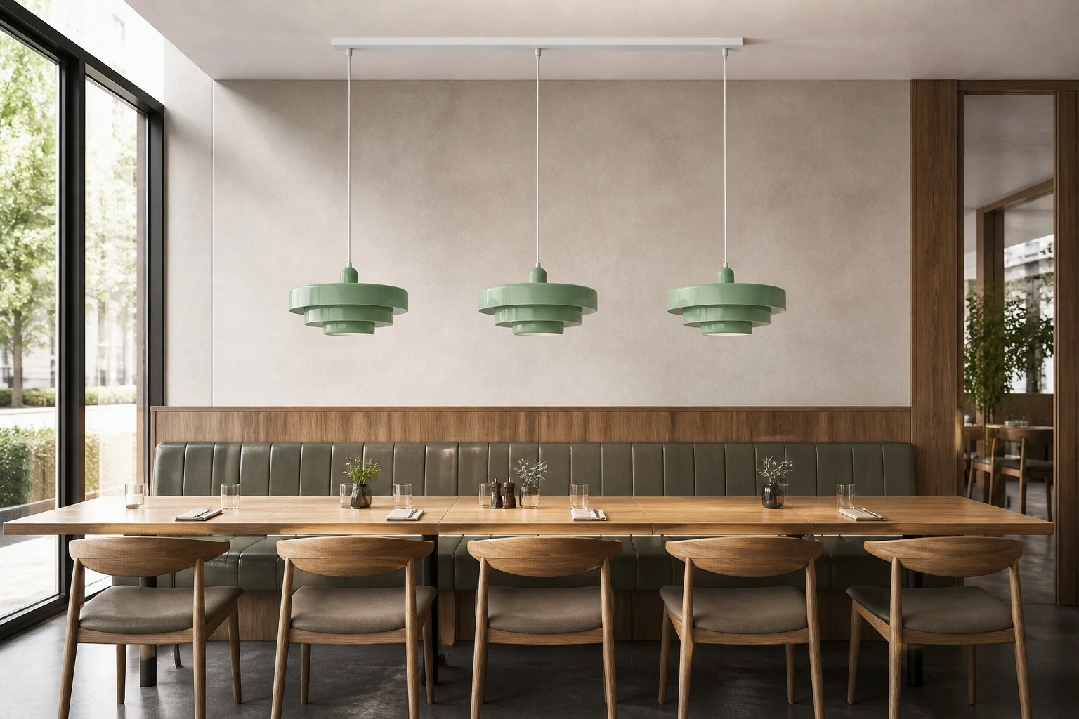 Restaurant, daylight with light off