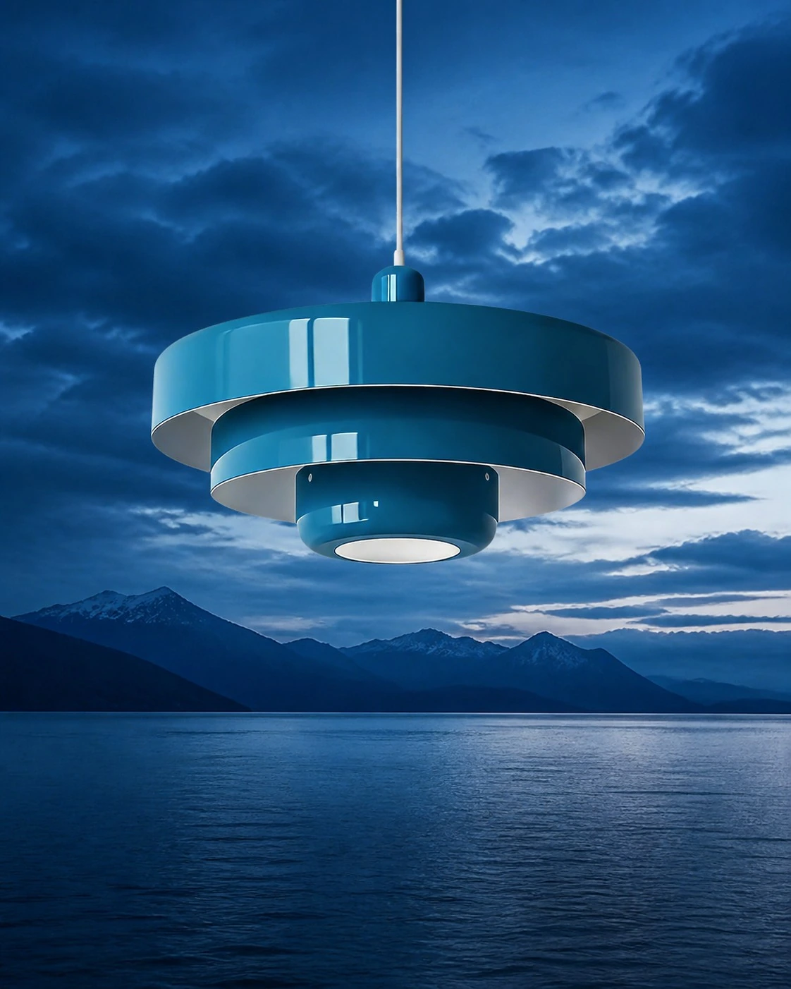 Blue light in a nature-led color composition